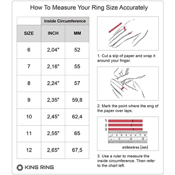Stylish King Ring 8mm Gear Spinner Ring for Stress Relief