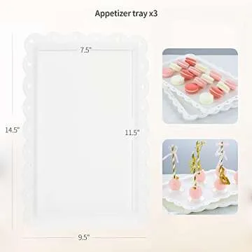 NWK 5 Piece Cake Stand Set for Weddings and Parties