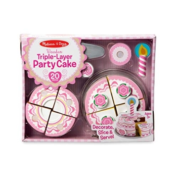 Melissa & Doug Triple-Layer Party Cake Set for Kids
