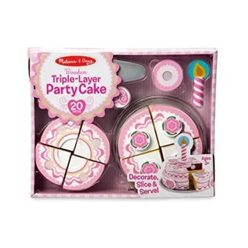 Melissa & Doug Triple-Layer Party Cake Set for Kids