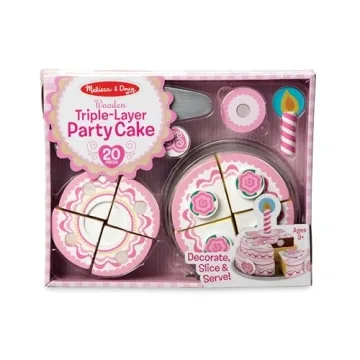 Melissa & Doug Triple-Layer Party Cake Set for Kids