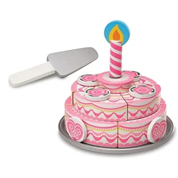 Melissa & Doug Triple-Layer Party Cake Set for Kids