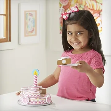 Melissa & Doug Triple-Layer Party Cake Set for Kids
