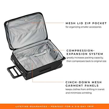 Briggs & Riley Baseline Expandable 22 Inch Carry On Luggage