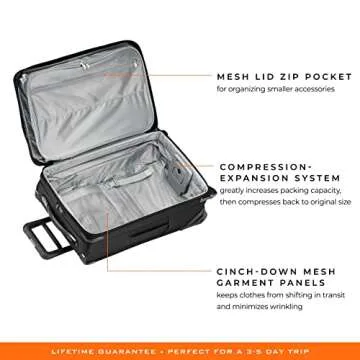 Briggs & Riley Baseline Expandable 22 Inch Carry On Luggage