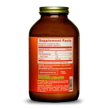 HealthForce SuperFoods Truly Natural Vitamin C - Immune Support Supplement with Camu Camu Berry - Vi...