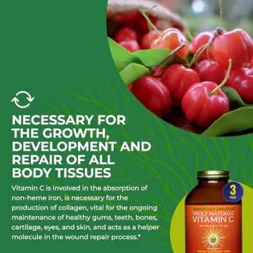 HealthForce SuperFoods Truly Natural Vitamin C - Immune Support Supplement with Camu Camu Berry - Vitamin C Supplement for Immune Health - Vegan, Non-GMO - 400 Grams, 67 Servings