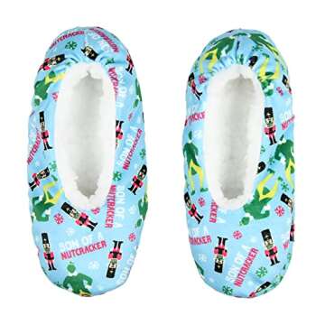 Elf Slippers Son Of A Nutcracker Buddy The Elf Slipper Socks with No-Slip Sole For Women Men (Medium...