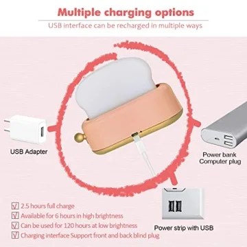 QANYI Kawaii Toaster Lamp - Rechargeable Cute Night Light