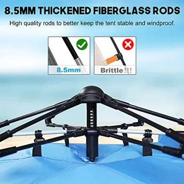 MIRUS Deluxe XL Beach Tent with UPF50+ Protection