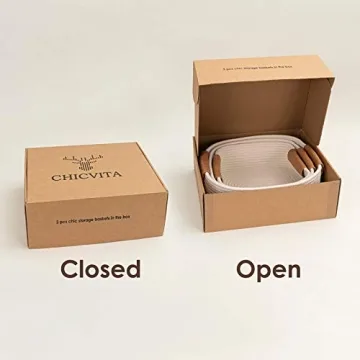 Stylish CHICVITA Cotton Rope Woven Baskets Set