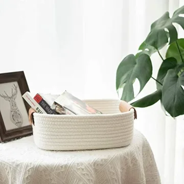 Stylish CHICVITA Cotton Rope Woven Baskets Set