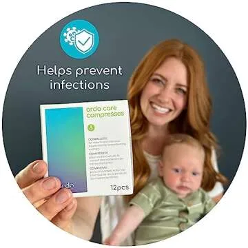 Ardo Care Compresses (12pcs), Vegan, with Hyaluronic Acid, Soothing & Cooling Breast Gel Pads for Intensive Care of Sore, Painful Breastfeeding Nipples, Made in Europe, Individually Wrapped & Hygienic