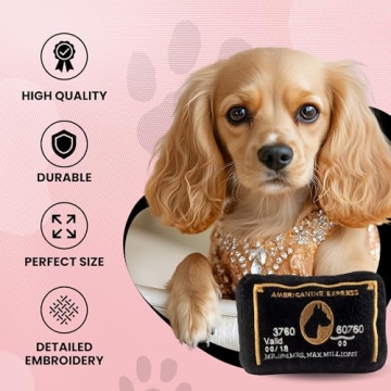 Dog Diggin Designs Squeaky Credit Card Plush Toy for Dogs