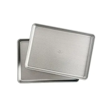 Ultimate USA Pan Global Nonstick Aluminum Half Sheet Set of 2 - Perfect for Baking!
