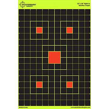 Splatterburst Shooting Targets - Bright Yellow - 25 Pack, 12 x 18 inches