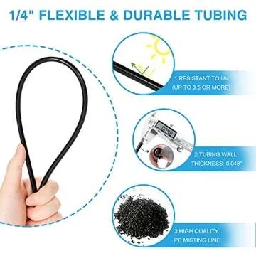 Bonviee Misters for Outside Patio - 75FT Misting System