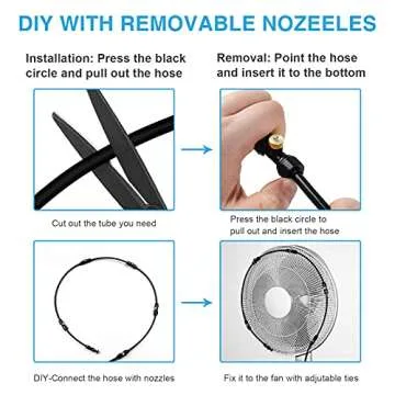 Bonviee Misters for Outside Patio - 75FT Misting System