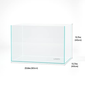 Landen 60H Rimless Low Iron Aquarium Tank 25.4 Gallon