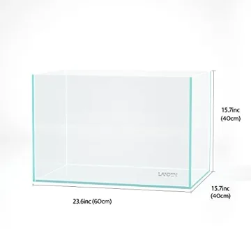 Landen 60H Rimless Low Iron Aquarium Tank 25.4 Gallon