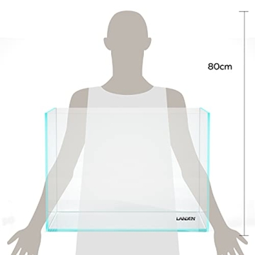 Landen 60H Rimless Low Iron Aquarium Tank 25.4 Gallon