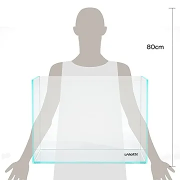Landen 60H Rimless Low Iron Aquarium Tank 25.4 Gallon