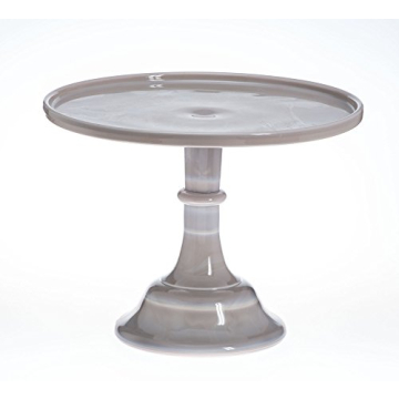 Elegant Mosser Glass Marble 12 Inch Cake Plate