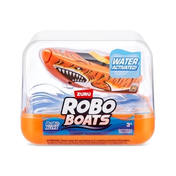Robo Alive Robo Boats, Shark Boat 2 Pack for Kids