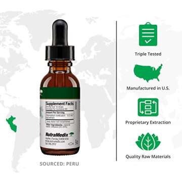 NutraMedix Burbur Supplement - Supports Full Body Detox Cleanse for Women & Men - Promote Antioxidant & Microbial Support - Herbal Tincture Made with Manayupa Leaf Extract (1oz / 30ml)