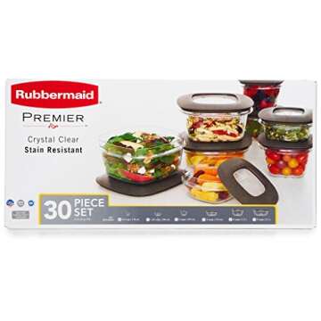 30-Piece Rubbermaid Premier Food Storage Set