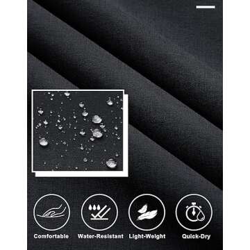 Libin Mens Golf Pants - Quick Dry Lightweight Comfort