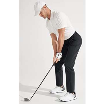 Libin Mens Golf Pants - Quick Dry Lightweight Comfort