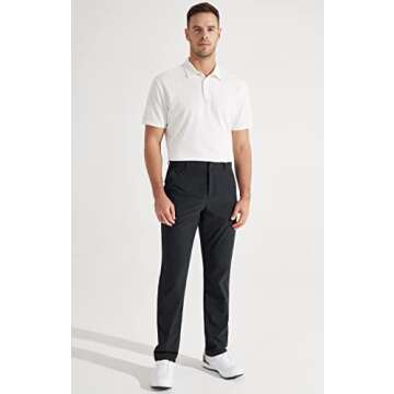 Libin Mens Golf Pants - Quick Dry Lightweight Comfort