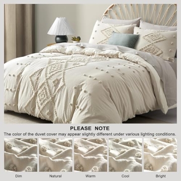 Oli Anderson Queen Tufted Duvet Cover Set - Soft & Stylish