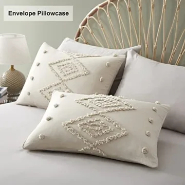 Oli Anderson Queen Tufted Duvet Cover Set - Soft & Stylish