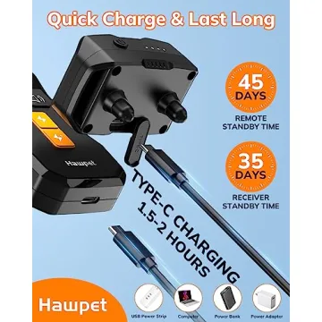 Dog Training Collar Remote 2800FT Waterproof Rechargeable