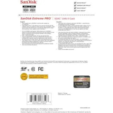 SanDisk 64GB Extreme PRO SDXC UHS-II Memory Card