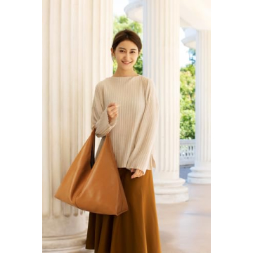 YLYYHH Vegan Leather Tote Bag Stylish Spacious Eco-Friendly