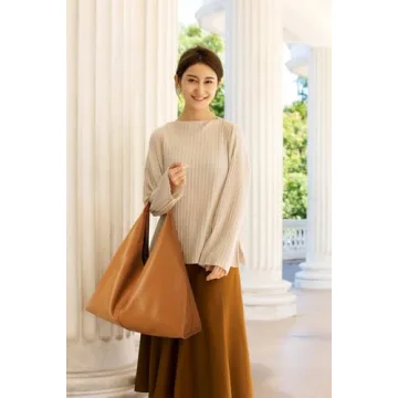 YLYYHH Vegan Leather Tote Bag Stylish Spacious Eco-Friendly