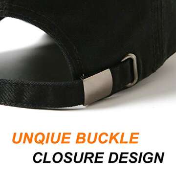 Lanzom Adjustable Vintage Cotton Baseball Cap for All