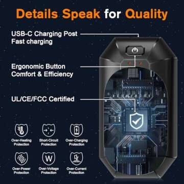 2 Pack AI Hand Warmers Rechargeable, Electric Hand Warmer Reusable, USB Handwarmers, Outdoor/Indoor/...