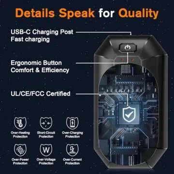 2 Pack AI Hand Warmers Rechargeable, Electric Hand Warmer Reusable, USB Handwarmers, Outdoor/Indoor/...