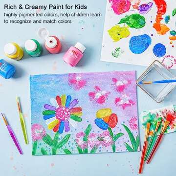 Kids Washable Finger Paint Set for Young Artists