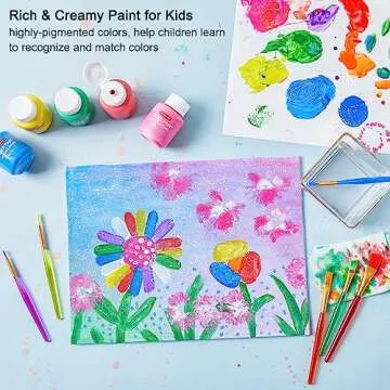 Kids Washable Finger Paint Set for Young Artists