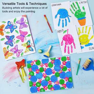 Kids Washable Finger Paint Set for Young Artists
