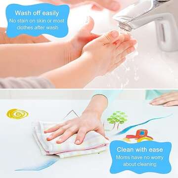 Kids Washable Finger Paint Set for Young Artists