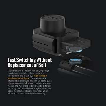 Zeapon Micro 3 E700 Motorized Camera Slider with Adjustable Damping