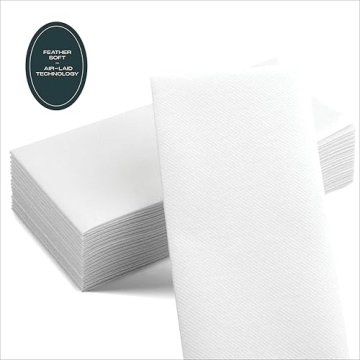 1000-Pack Linen-Feel Disposable Guest Towels - Soft & Absorbent