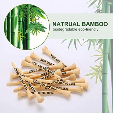 Durable Bamboo Golf Tees Gift Set for Dads