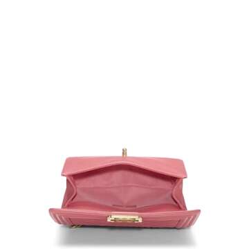 Chanel Pre-Loved Pink Quilted Caviar Boy Bag Medium